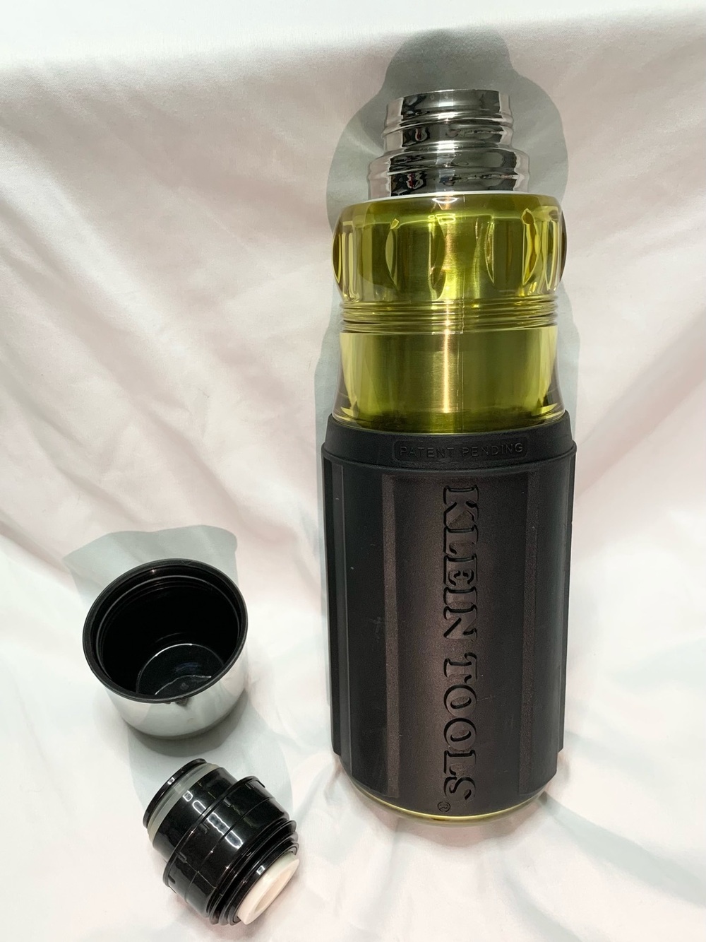 Klein Tool™ Yellow and Black Insulated Travel Thermos Bottle